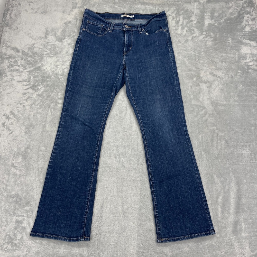 Levi's Jeans Womens 10M (31x30) Blue Denim Dark Wash Faded Classic Bootcut Leg